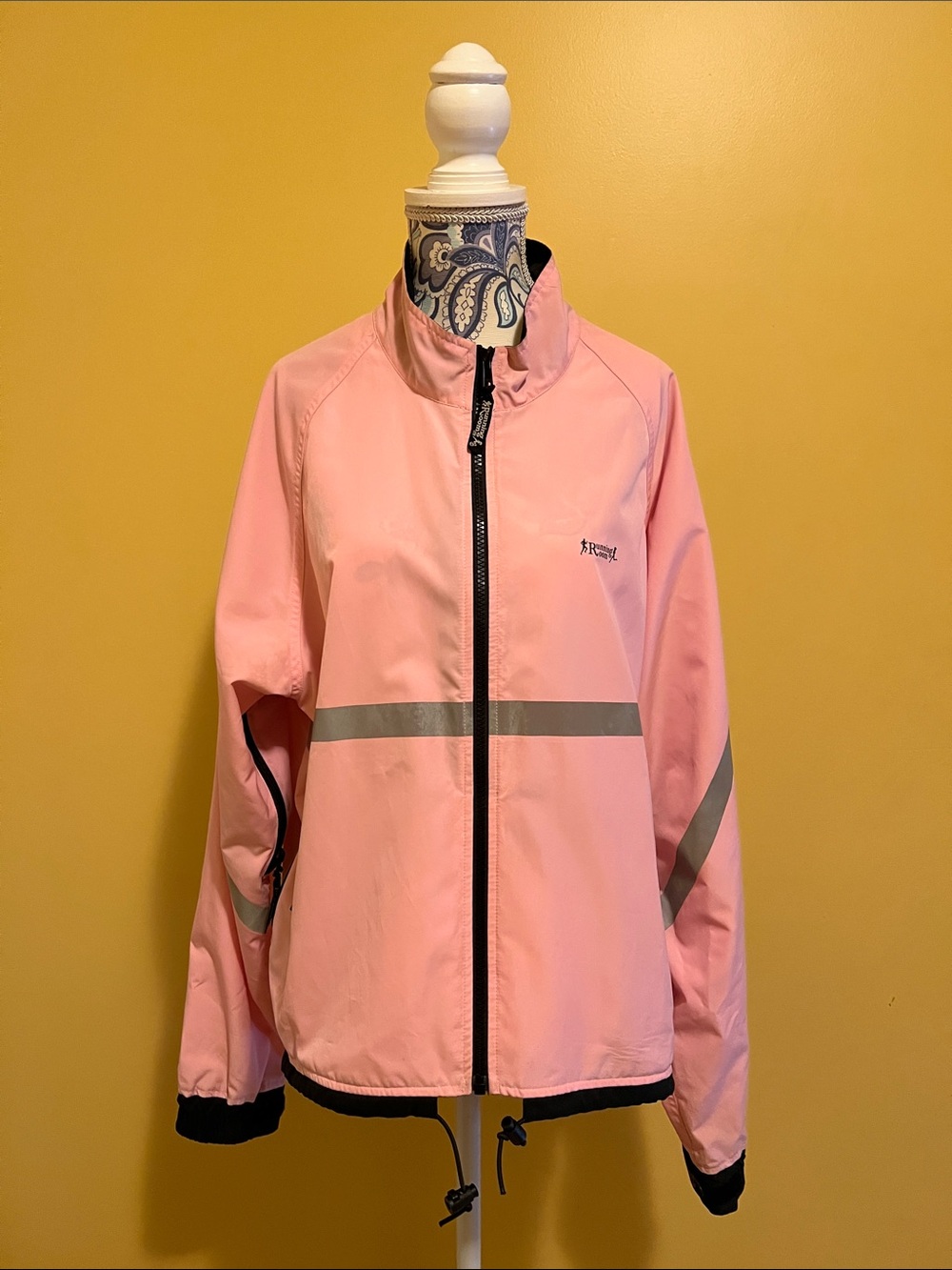 Running Room Pink Reflective Windbreaker Jacket - Women